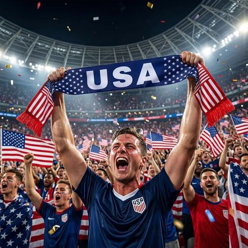 وشاح كأس العالم لكرة القدم 2026، وشاح لمحبي كرة القدم هدايا للرجال والنساء، حواف مهدبة ناعمة ليوم اللعبة، وحفلات المشاهدة in Kuwait