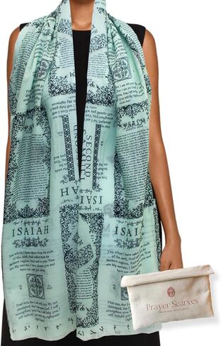 Protection Bible Verse Shawl with Psalm 91 – Vintage Scripture Scarf with 7 Bible Verses, Christian Gift Women in Saudi Arabia