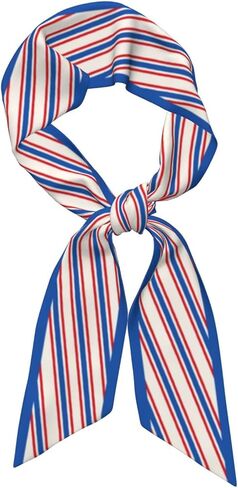Flag Purse Scarf Patriotic Head Scarves Fashion Satin Hair Neck Scarf for Handbag Accessories in Saudi Arabia