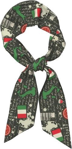 Flag Purse Scarf Patriotic Head Scarves Fashion Satin Hair Neck Scarf for Handbag Accessories in Saudi Arabia