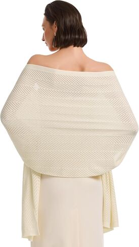 PULI Women's Scarf Pashmina Shawl Wraps for Evening Dress Large Scarves Wedding Bridal Shoulder Wraps for Spring Summer Fall in Kuwait