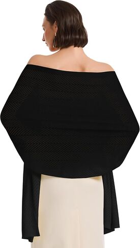PULI Women's Scarf Pashmina Shawl Wraps for Evening Dress Large Scarves Wedding Bridal Shoulder Wraps for Spring Summer Fall in Kuwait