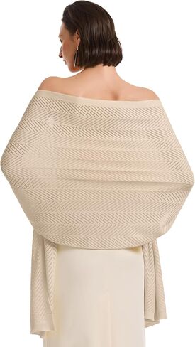 PULI Women's Scarf Pashmina Shawl Wraps for Evening Dress Large Scarves Wedding Bridal Shoulder Wraps for Spring Summer Fall in Kuwait