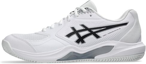 حذاء تنس رجالي من ASICS Gel-Dedicate 9 Clay، مقاس 9.5، أبيض/كاكي عتيق in Kuwait