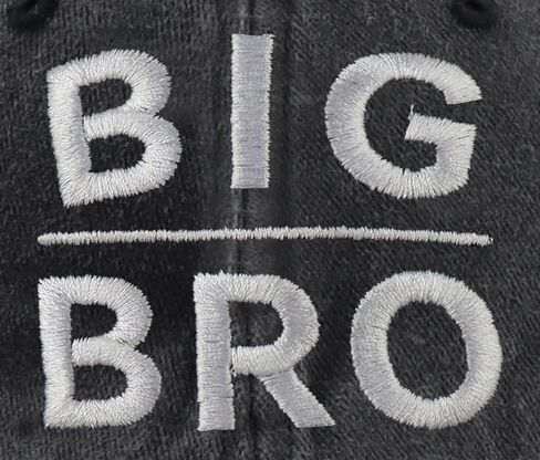 Big the Brother Sister Hats for Boys Girls, Funny Adjustable Kids Big bro sis Embroidered Baseball Cap in Kuwait
