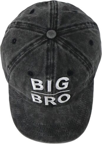 Big the Brother Sister Hats for Boys Girls, Funny Adjustable Kids Big bro sis Embroidered Baseball Cap in Kuwait