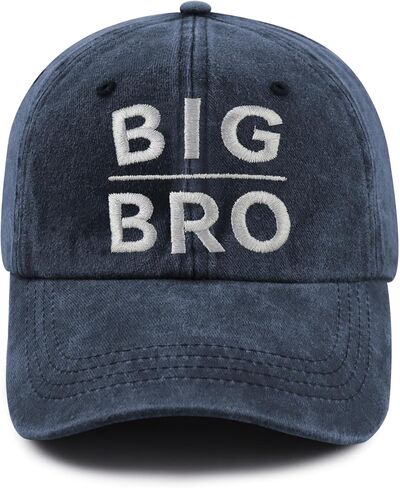 Big the Brother Sister Hats for Boys Girls, Funny Adjustable Kids Big bro sis Embroidered Baseball Cap in Kuwait