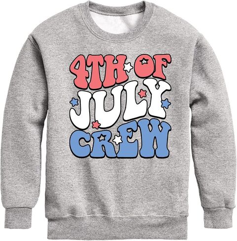Instant Message - Fourth Of July Crew - Toddler & Youth Crewneck Fleece Sweatshirt in Kuwait