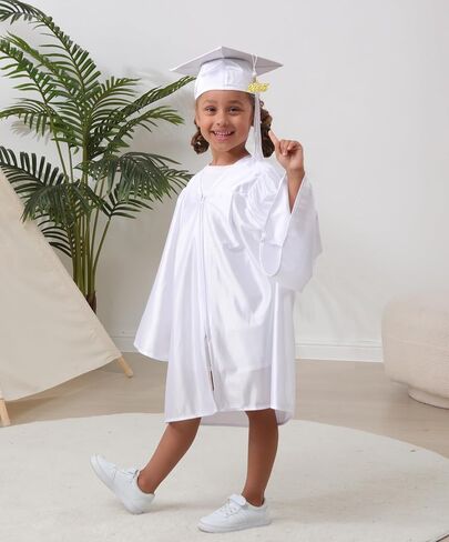 Preschool & Kindergarten Graduation Cap and Gown, with Tassel 2025 2026 Charm Sets in Saudi Arabia
