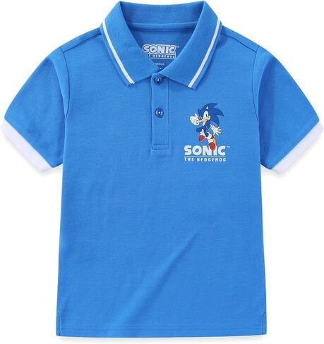 SEGA Sonic the Hedgehog Boys Short Sleeve Polo Shirt for Big Kids in Kuwait