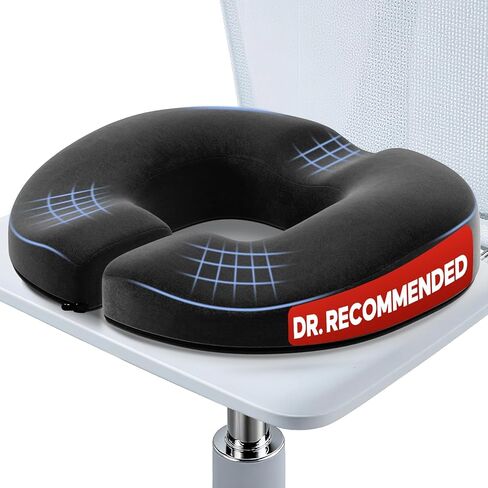 Benazcap Donut Pillow Seat Cushion for Tailbone Pain Relief, Memory Foam Hemorrhoid Pillow by Ergonomic for Coccyx, Sciatica, Pregnancy, Postpartum in Saudi Arabia