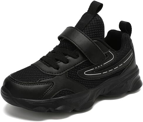 GLMYML Boys Sneakers Girls Kids Running Shoes, Breathable Mesh Hook & Loop Non-Slip Lightweight Athletic Sports Shoes for Toddler Little Big Kid in Saudi Arabia