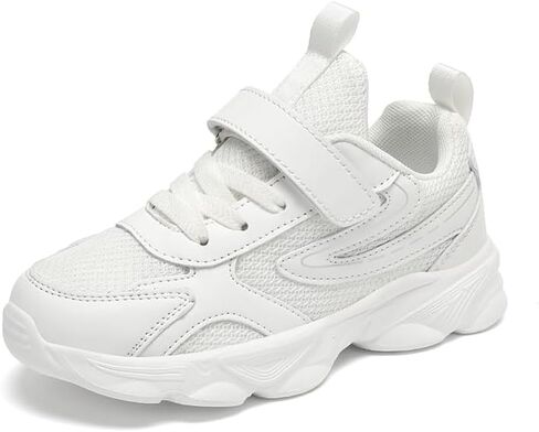 GLMYML Boys Sneakers Girls Kids Running Shoes, Breathable Mesh Hook & Loop Non-Slip Lightweight Athletic Sports Shoes for Toddler Little Big Kid in Saudi Arabia