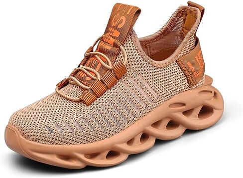 GLMYML Boys Sneakers Girls Kids Running Shoes, Breathable Mesh Hook & Loop Non-Slip Lightweight Athletic Sports Shoes for Toddler Little Big Kid in Saudi Arabia