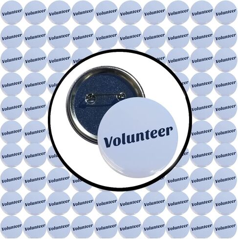 Volunteer Badge/Pinback Button (2.25") - pack of 100 buttons in Kuwait