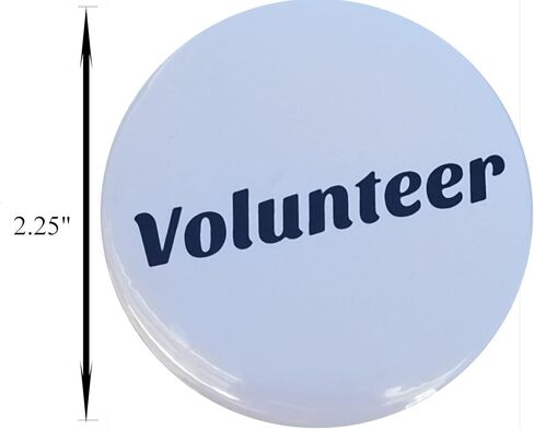 Volunteer Badge/Pinback Button (2.25") - pack of 100 buttons in Kuwait