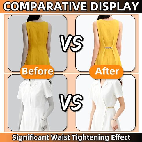 6PCS Cinch Clip，Retro Sweater Clips，Waist Cincher & Shirt Clip Retro Dress Cinch Clipsfor Variety of Shirts Cinches Shawl,Cardigan,Sweater,Clothes&Pant Tightener Clip in Kuwait