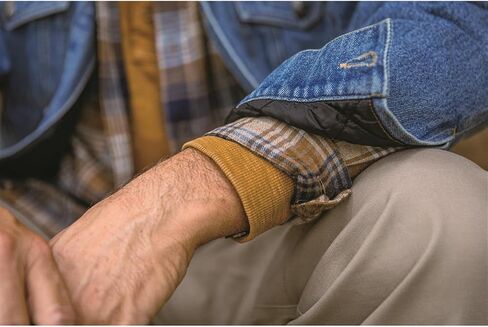 Guide Gear Men’s Quilt-Lined Denim Jacket 2.0; Cotton Button Down Cowboy Jean Coat in Saudi Arabia