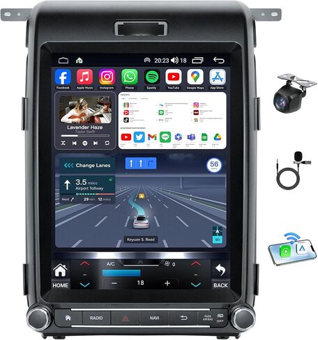 4Core+64GB Car Radio for Chrysler 300 300C 2005-2010: 9 Inch 1280 * 800 IPS Touchscreen Head Unit with Carplay/Android Auto GPS Navigation 5GWiFi Bluetooth5.0 1080P Camera SWC FM Stereo Replacement in Saudi Arabia
