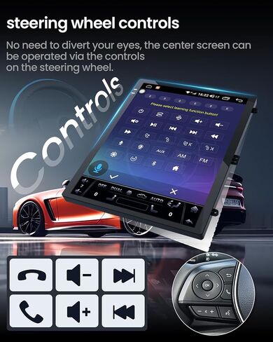 4Core+64GB Car Radio for Chrysler 300 300C 2005-2010: 9 Inch 1280 * 800 IPS Touchscreen Head Unit with Carplay/Android Auto GPS Navigation 5GWiFi Bluetooth5.0 1080P Camera SWC FM Stereo Replacement in Saudi Arabia