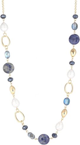 Long Gold Necklaces for Women Trendy Beaded Chain Necklace Chunky Costume Jewelry Gifts for Her in Saudi Arabia