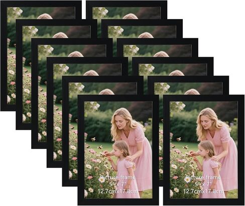 Schliersee 8x10 Picture Frame Set of 12, 8 by 10 Multi Black Photo Picture Frames Bulk for Wall Gallery Collage Frames or Tabletop Home Decor in Saudi Arabia