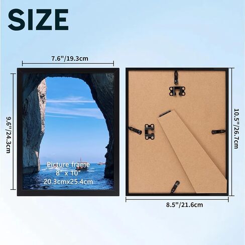 Schliersee 8x10 Picture Frame Set of 12, 8 by 10 Multi Black Photo Picture Frames Bulk for Wall Gallery Collage Frames or Tabletop Home Decor in Saudi Arabia