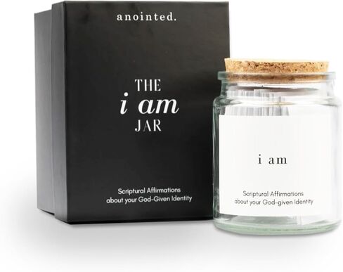 anointed. The i am Jar, 60+ Scripture Affirmation Cards and Bible Verse Jar, Christian Gifts for Faith Encouragement, Religious Gift, Daily Devotional Prayer in Kuwait