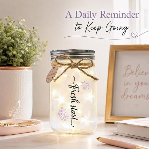 SOLMAY New Beginnings Gifts for Women, High School College Graduation Gifts for Women, Coworker Leaving Farewell Present, Retirement Gift for Woman, Inspirational Keepsake Mason Star Jar in Saudi Arabia