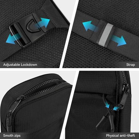 XIEEAOZEE Waterproof Anti theft Crossbody Sling Bag EDC Small Chest Bag for Men Travel Running Workout in Kuwait