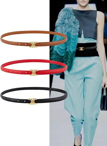 Womens Black Belt Black Womens Belt with Rhinestone Waist, Womens Black Belts for Jeans Skirts and Trousers (Color : G, Size : 102cm) in Kuwait