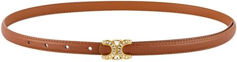 Womens Black Belt Black Womens Belt with Rhinestone Waist, Womens Black Belts for Jeans Skirts and Trousers (Color : G, Size : 102cm) in Kuwait