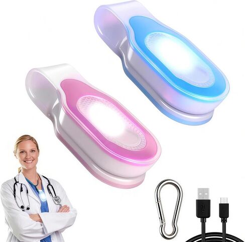 2PCS ممرضة ضوء للتشمل الليلي - مصباح يدوي LED على بكرة الشارة ، وملحقات التمريض المحمولة مثالية للممرضات ، وعمال الرعاية الصحية in Kuwait