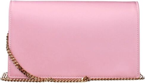 Versace Medusa Women’s Pink Satin & Leather Clutch Bag – Small Evening Purse with Medusa Hardware, Flap Closure & Fabric Lining – Luxury Designer Handbag in Kuwait