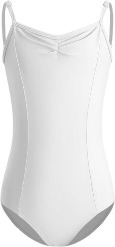 Girls Camisole Ballet Leotards, Adjustable Strap Dance Bodysuit for Girls, Soft Stretchy Gymnastics Outfit in Kuwait