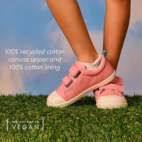 Ten Little Eco Canvas Kids & Toddler Shoes - APMA-Accepted, Lightweight, Breathable, 100% Recycled Cotton Kids Shoes - Non-Slip, Wide Toe Box, Zero-Drop, Flexible Toddler Sneakers in Saudi Arabia