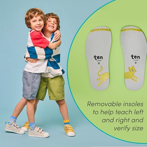 Ten Little Eco Canvas Kids & Toddler Shoes - APMA-Accepted, Lightweight, Breathable, 100% Recycled Cotton Kids Shoes - Non-Slip, Wide Toe Box, Zero-Drop, Flexible Toddler Sneakers in Saudi Arabia