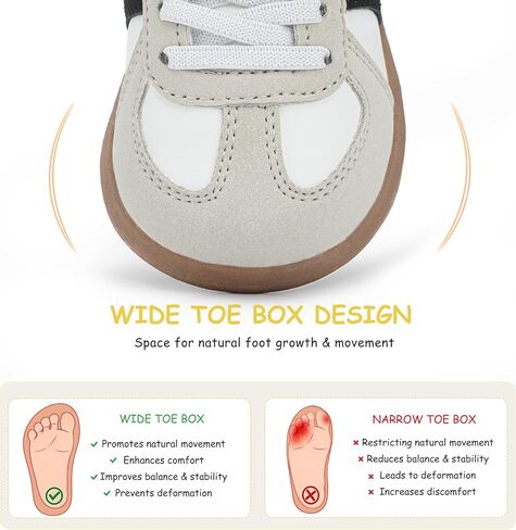 SKYWHEEL Toddler Boy Shoes Casual Sneakers with Water and Stain Resistant PU Upper Hook and Loop Easy On and Off Wide Toe Box Lightweight Non-Slip Sole for Daily Wear Running Walking School Travel in Kuwait