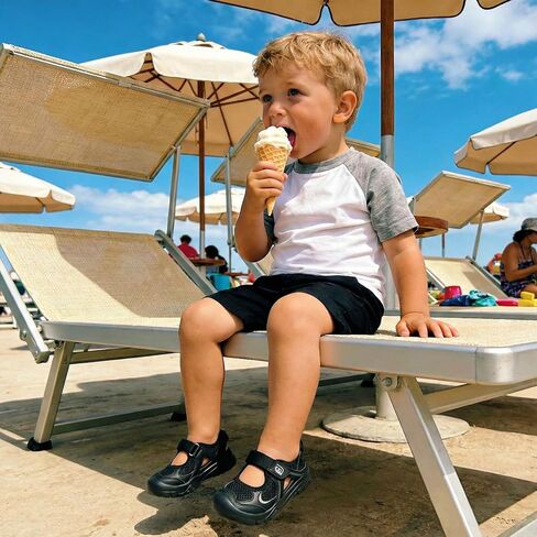JOINFREE Toddler Sandals Girls Boys Wide Barefoot Water Sandals Lightweight Summer Water Shoes Quick-Dry Non-slip Aqua Athletic Sneakers for Beach Swim Pool in Kuwait