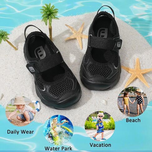 JOINFREE Toddler Sandals Girls Boys Wide Barefoot Water Sandals Lightweight Summer Water Shoes Quick-Dry Non-slip Aqua Athletic Sneakers for Beach Swim Pool in Kuwait