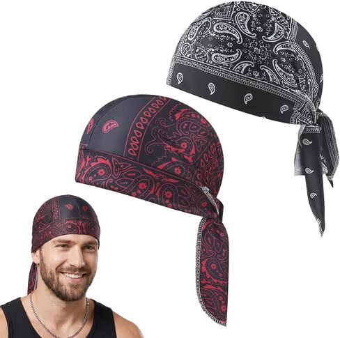 Cooling Headscarf Cap Set, Cooling Skull Cap Helmet Liner, Breathable Bandana Cycling Sports Cap for Men Women in Saudi Arabia