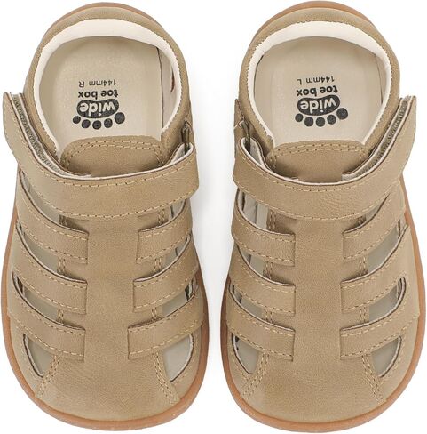 Boys Girls Barefoot Fisherman Sandals Kids Leather Walking Flats in Kuwait