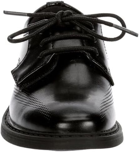 Restoration Lil Charles - Boys Toddler-Little Kid Lace-Up Oxford Dress Shoes Black, Size 7.0 Medium Width in Saudi Arabia