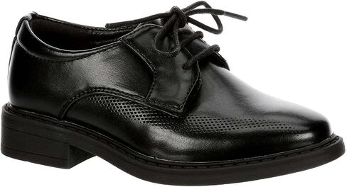 Restoration Lil Charles - Boys Toddler-Little Kid Lace-Up Oxford Dress Shoes Black, Size 12.0 Medium Width in Saudi Arabia