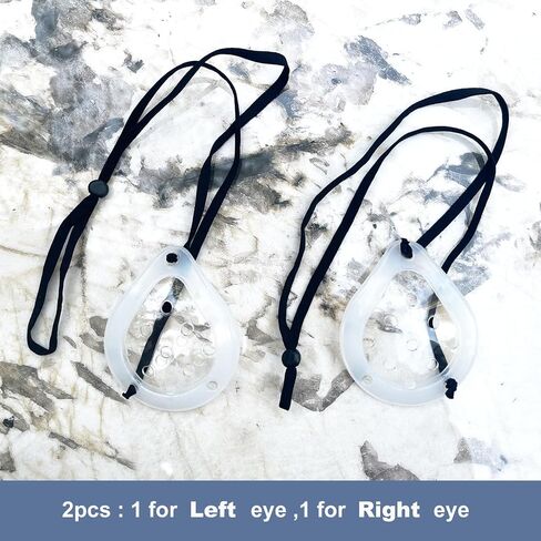 AMZVIO Clear Eye Shield After Surgery 2 Pack Medical Eye Patch Hard Plastic Eye Cover with Adjustable Strap & Soft Silicone Edge,Comfortable Eye Protection for Sleeping in Saudi Arabia