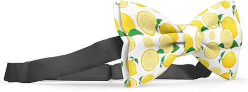 Pre-Tied Bow-Tie (Lemon 2 Pattern) Adjustable Bowties for Kids, Toddlers, Adults, Dogs, Cats, Pets in Saudi Arabia