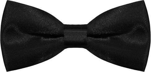 Toddler Bow Tie Solid Color Pre-tied Adjustable Bow Ties for Boys Kids Baby in Kuwait