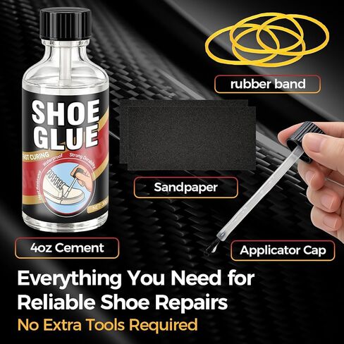 Shoe Glue 30g, Waterproof Clear Shoe Sole Repair Adhesive, Heavy Duty Shoes Glue Fixes Cracks and Debond, Clear-Drying Leather Repair Glue Kit for, Boots, Leather, Sneakers, Rubber, Canvas in Saudi Arabia