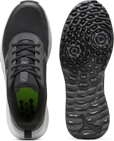 Puma Golf Men's Fusion Grip 6 Golf Shoe, Puma Black-Asphalt, 14 in Kuwait
