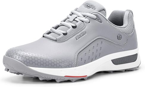 FitVille Wide & Extra Wide Spikeless Golf Shoes for Men, Professional Outdoor Water Resistant Golf Shoes Men for Course | Pro-GreenEase V5 in Kuwait